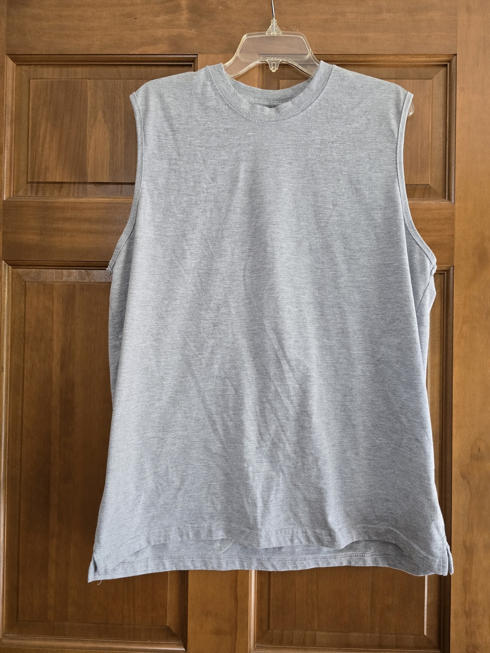 Rugged Wear Men's Classic Gray Crewneck Muscle Tank